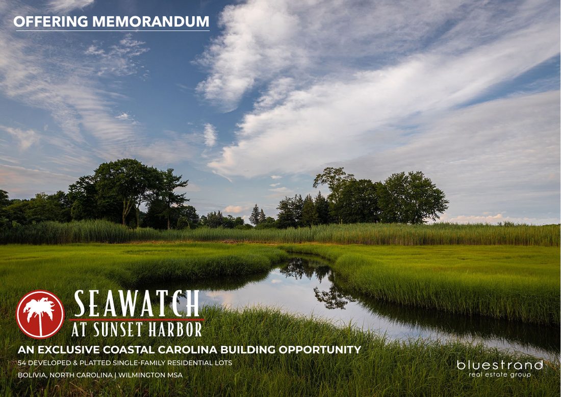 Offering Memorandum cover: Seawatch at Sunset Harbor, 54 lots
